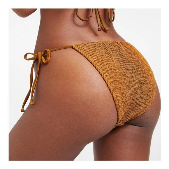 Good American Always Fits Tiny Ties Bottom Bronze Size 1/2 - Picture 5 of 12